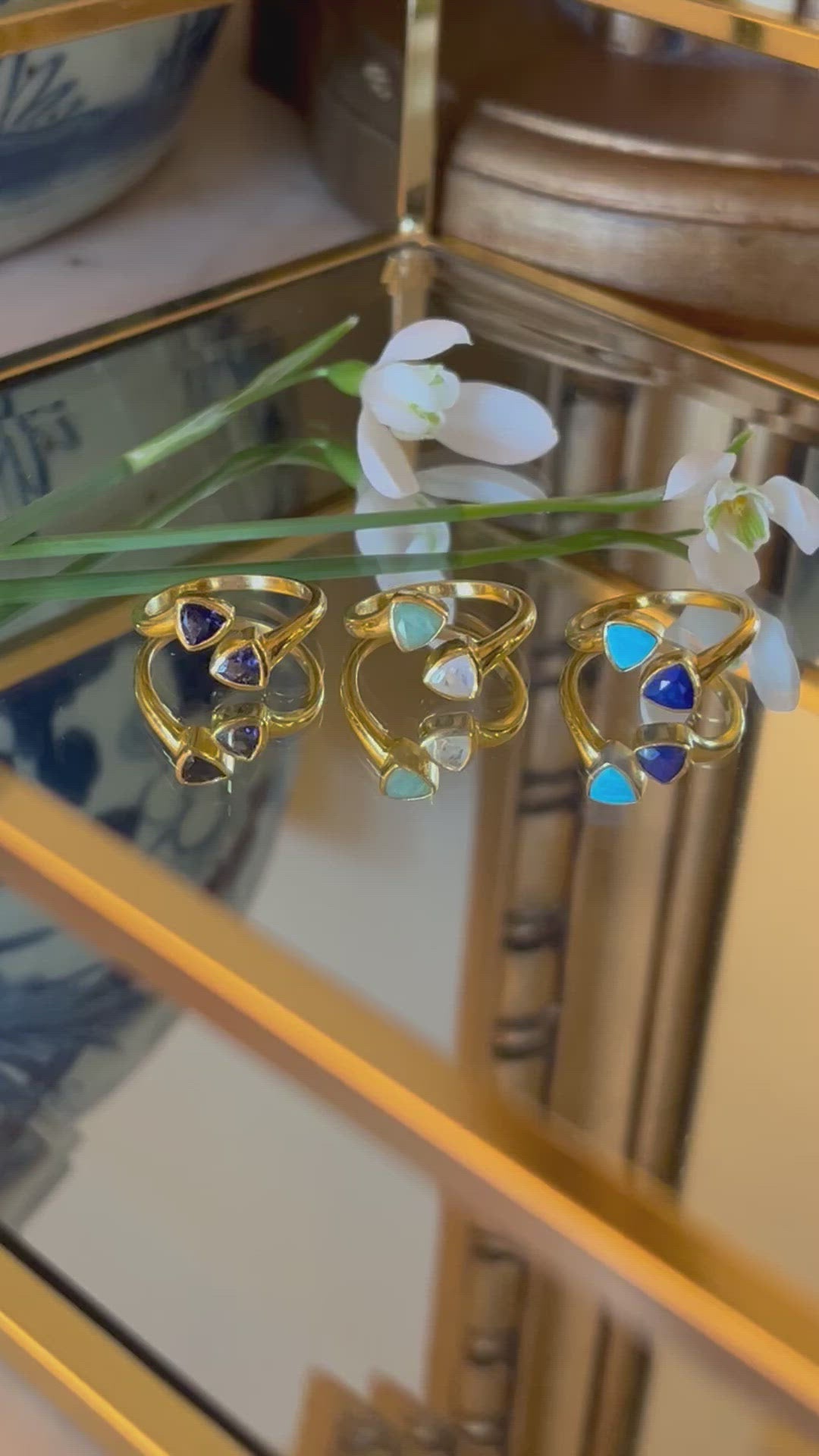 Wave Adjustable Duo Ring - 3 colours
